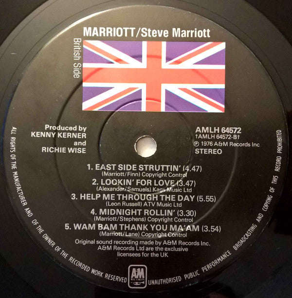 Steve Marriott : Marriott (LP, Album)