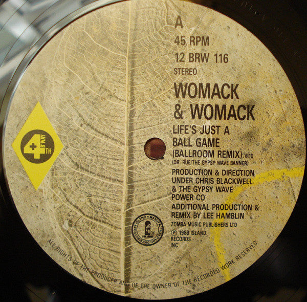 Womack & Womack : Life's Just A Ballgame (12")