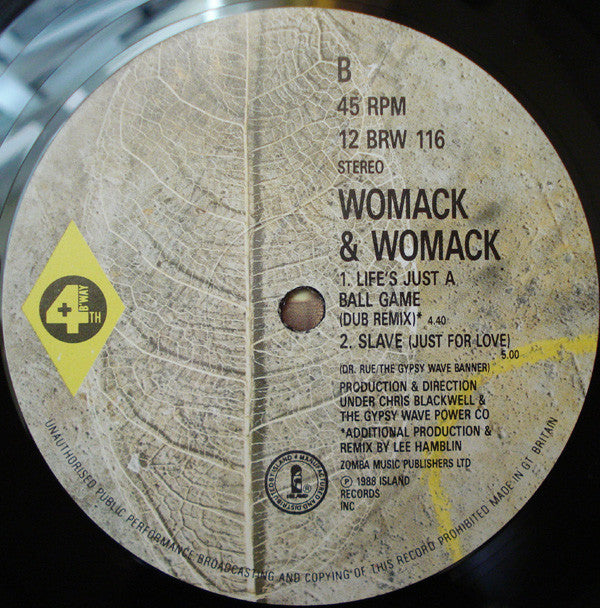 Womack & Womack : Life's Just A Ballgame (12")