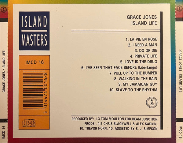 Grace Jones : Island Life (CD, Comp, RE)