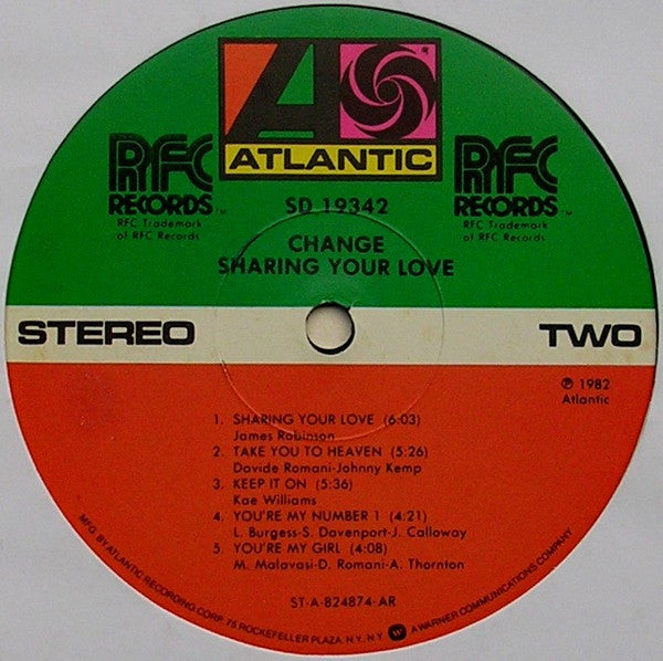 Change : Sharing Your Love (LP, Album)