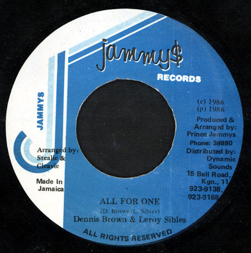 Dennis Brown & Leroy Sibles* : All For One (7")