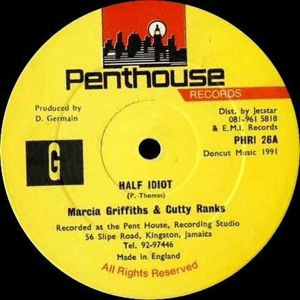 Cutty Ranks / Marcia Griffiths : Half Idiot (12")