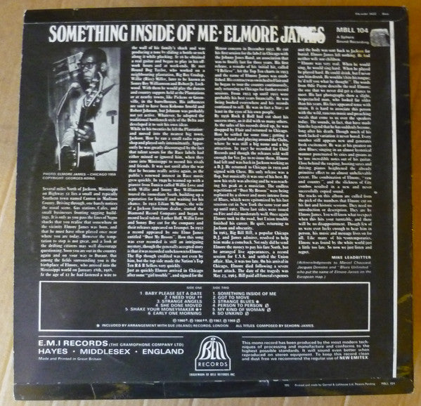 Elmore James : Something Inside Of Me (LP, Comp, Mono)