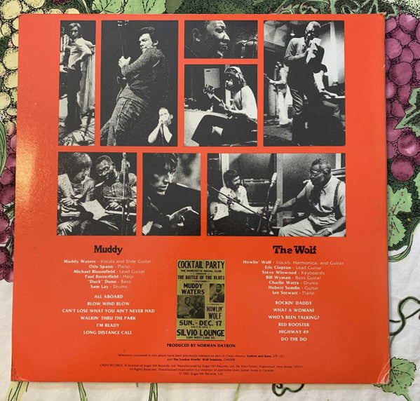 Muddy Waters & Howlin' Wolf, Eric Clapton, Steve Winwood, Charlie Watts, Paul Butterfield : Muddy & The Wolf (LP, Comp, Promo, Eur)