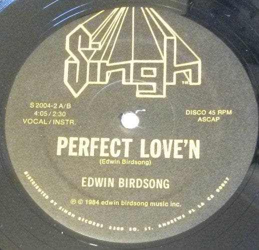 Edwin Birdsong : Perfect Love'n (12")