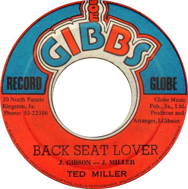 Ted Miller* : Back Seat Lover (7")