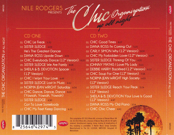 Nile Rodgers Presents The Chic Organization* : Up All Night (2xCD, Comp)