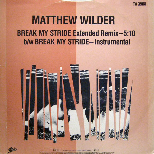 Matthew Wilder : Break My Stride (Extended Remix) (12")