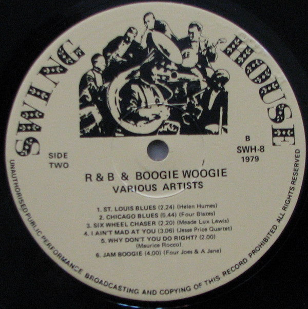 Various : R & B And Boogie Woogie (LP, Comp, Ltd)