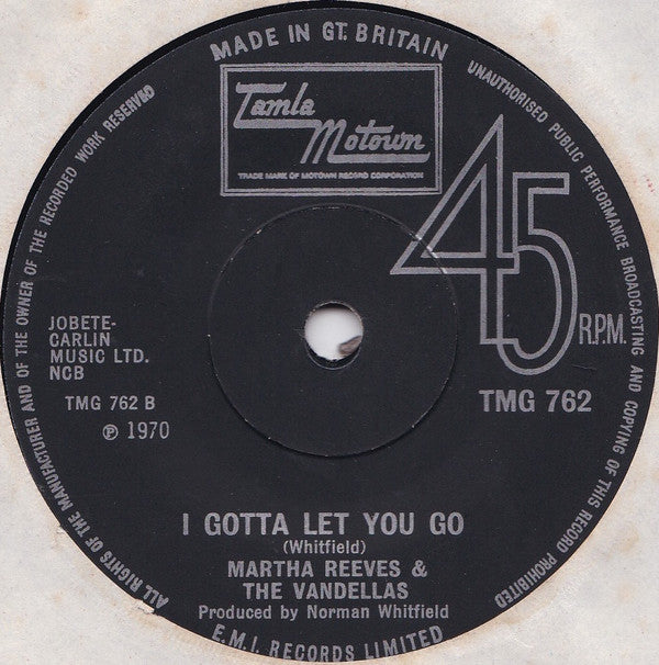 Martha Reeves & The Vandellas : Forget Me Not (7", Single, Sol)