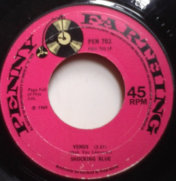 Shocking Blue : Venus (7", Single, Lar)