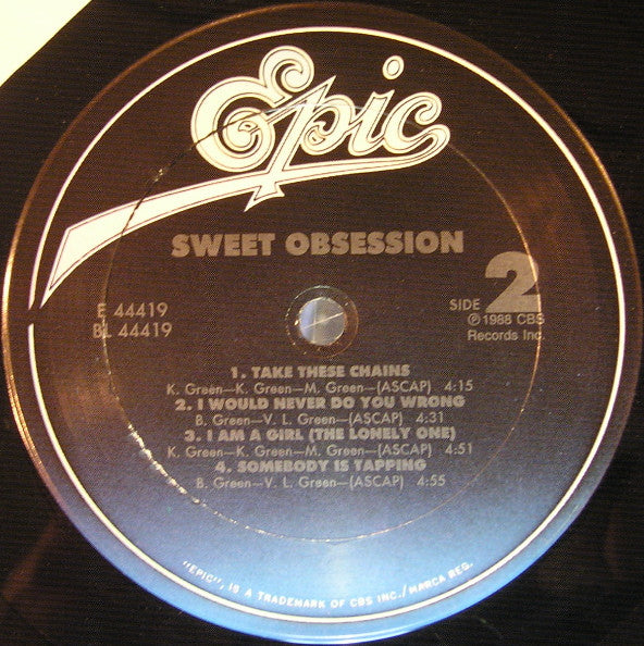 Sweet Obsession : Sweet Obsession (LP, Album, Car)