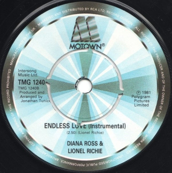 Diana Ross And Lionel Richie : Endless Love (7", Single, 4-P)