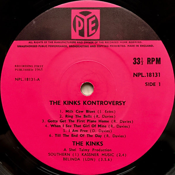 The Kinks : The Kink Kontroversy (LP, Album, Mono)