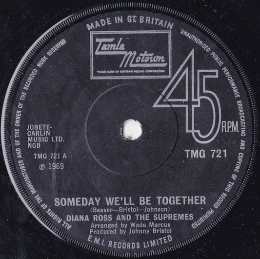 Diana Ross And The Supremes* : Someday We'll Be Together (7", Single, Mono, Sol)