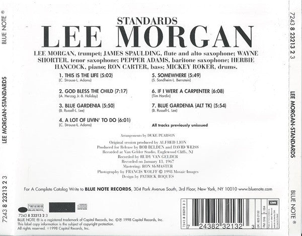 Lee Morgan : Standards (CD, Album)