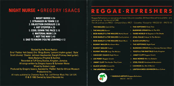 Gregory Isaacs : Night Nurse (CD, Album, RE, PMD)