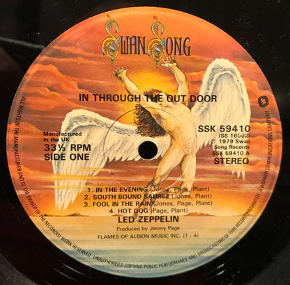 Led Zeppelin : In Through The Out Door (LP, Album, "A")