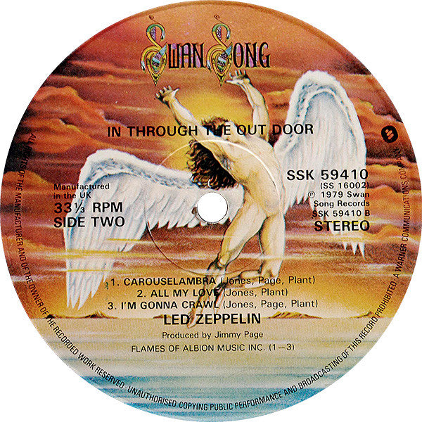 Led Zeppelin : In Through The Out Door (LP, Album, "A")