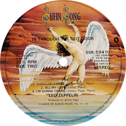 Led Zeppelin : In Through The Out Door (LP, Album, "A")