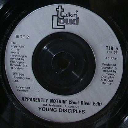 Young Disciples : Apparently Nothin' (7", Single, Sil)