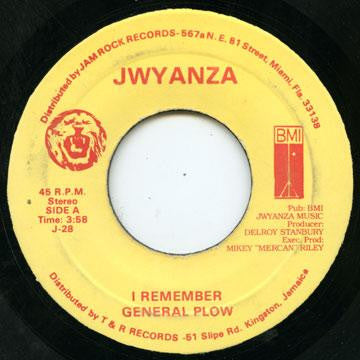 General Plow* : I Remember (7")