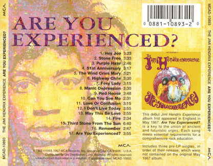 The Jimi Hendrix Experience : Are You Experienced? (CD, Album, RE, RM)