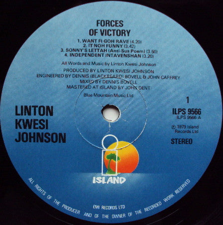 Linton Kwesi Johnson : Forces Of Victory (LP, Album)