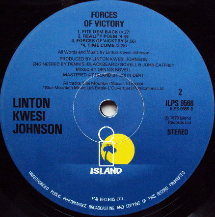 Linton Kwesi Johnson : Forces Of Victory (LP, Album)