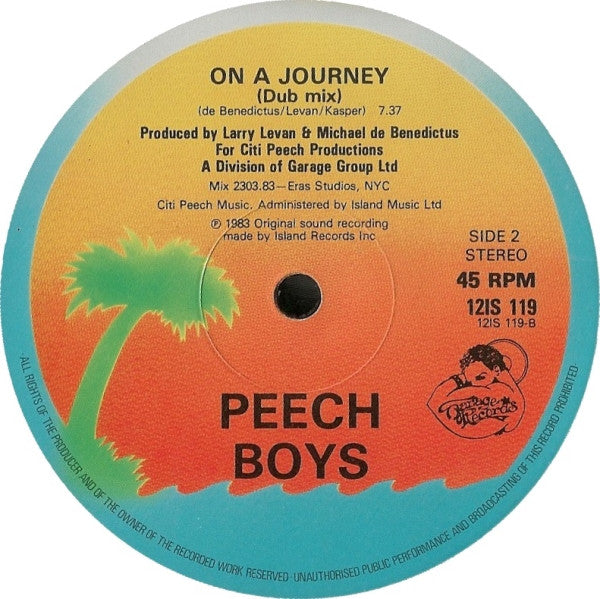 Peech Boys : On A Journey (12")