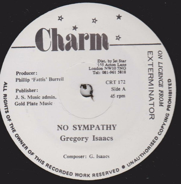 Cocoa Tea, Gregory Isaacs : She Loves Me Now / No Sympathy (12")