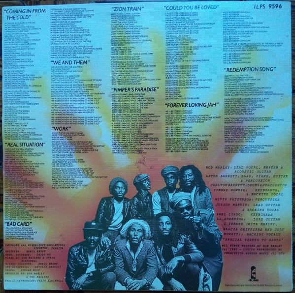 Bob Marley & The Wailers : Uprising (LP, Album, Tex)