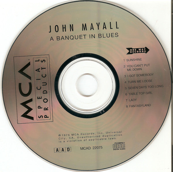 John Mayall : A Banquet In Blues (CD, Album, RE)