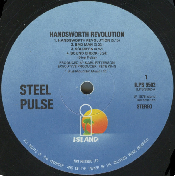 Steel Pulse : Handsworth Revolution (LP, Album, Gat)