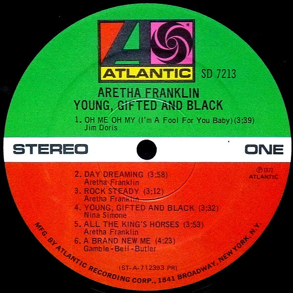 Aretha Franklin : Young, Gifted And Black (LP, Album, PR )