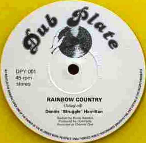 Dennis Struggle Hamilton* : Rainbow Country (12", Single, Yel)