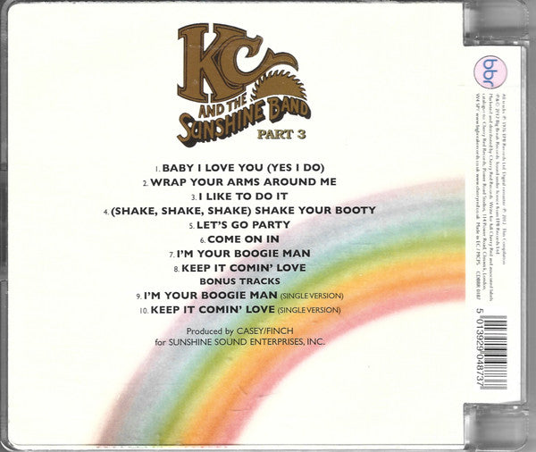 KC And The Sunshine Band* : Part 3 (CD, Album, RE, RM, Sup)