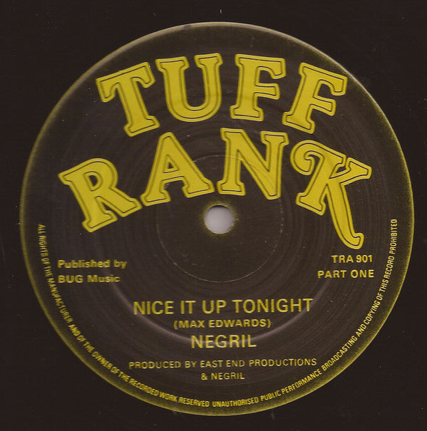 Negril (2) : Nice It Up Tonight (12")