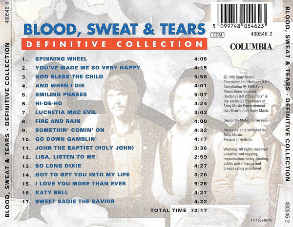 Blood, Sweat & Tears* : Definitive Collection (CD, Comp)