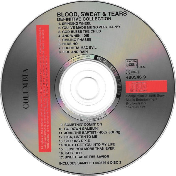 Blood, Sweat & Tears* : Definitive Collection (CD, Comp)