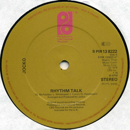 Jocko : Rhythm Talk (12")