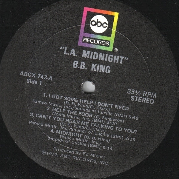 B.B. King : L.A. Midnight (LP, Album)