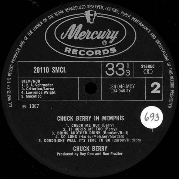 Chuck Berry : Chuck Berry In Memphis (LP, Album)