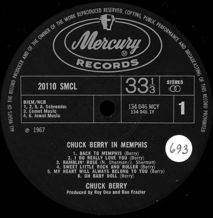 Chuck Berry : Chuck Berry In Memphis (LP, Album)