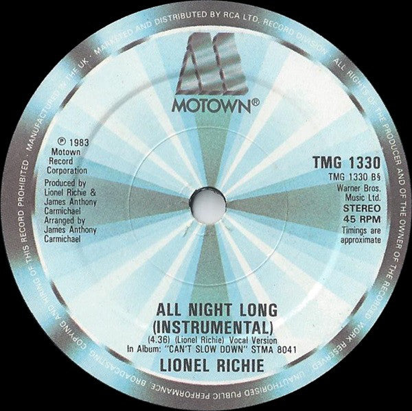 Lionel Richie : Hello (7", Single, Sol)