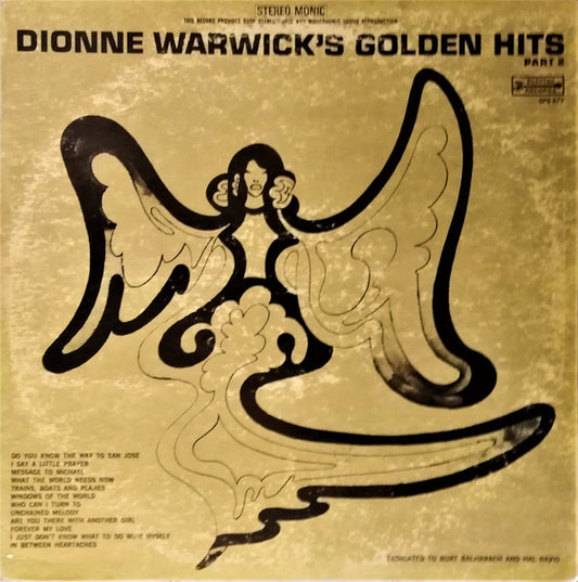 Dionne Warwick : Golden Hits Part 2 (LP, Comp, RE, RP)