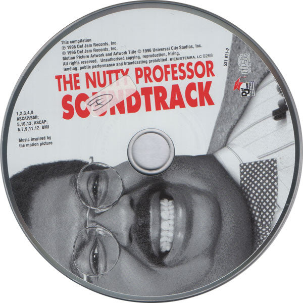 Various : The Nutty Professor Soundtrack - Music Inspired By The Motion Picture (CD, Comp)