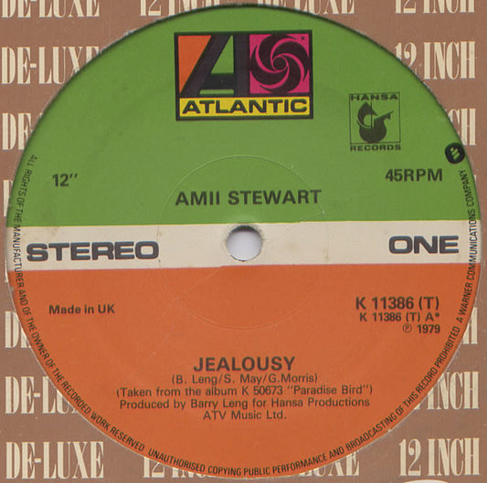 Amii Stewart : Jealousy (12", Single)