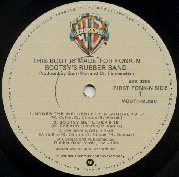 Bootsy's Rubber Band : This Boot Is Made For Fonk-n (LP, Album, Los)